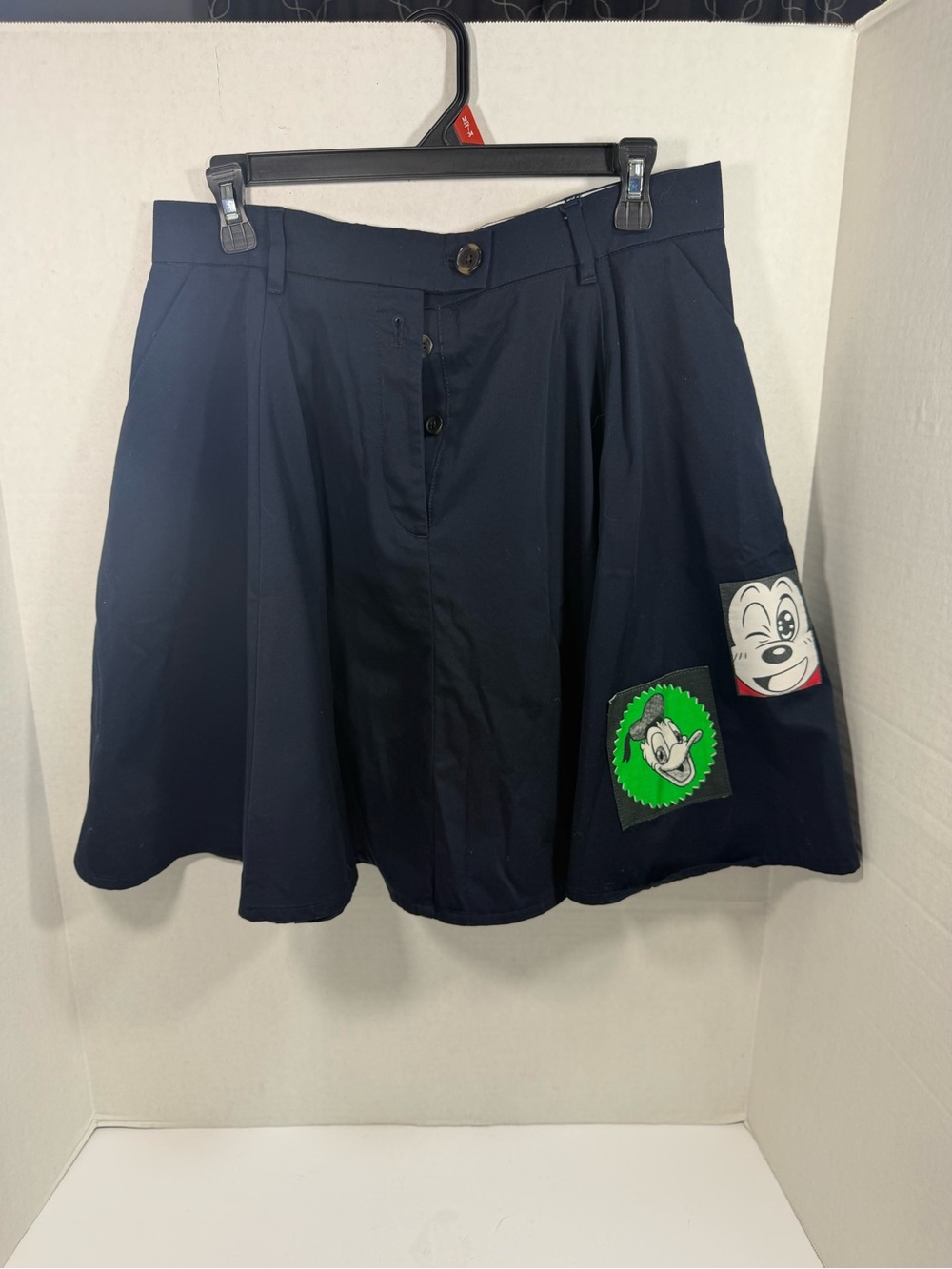 Disney & Tommy Hilfiger Mickey Patch Fit & Flair Chino Skirt New